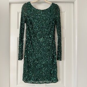 Aidan Mattox Sequin Chiffon Dress, size 6